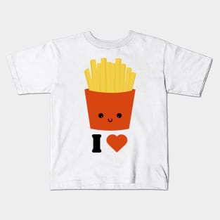 I love French fries Kawaii Kids T-Shirt